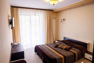 Фото номера Двухместный номер с 1 кроватью и террасой Отель Hotel Holiday Maria г. Бэиле-Еркулане 5